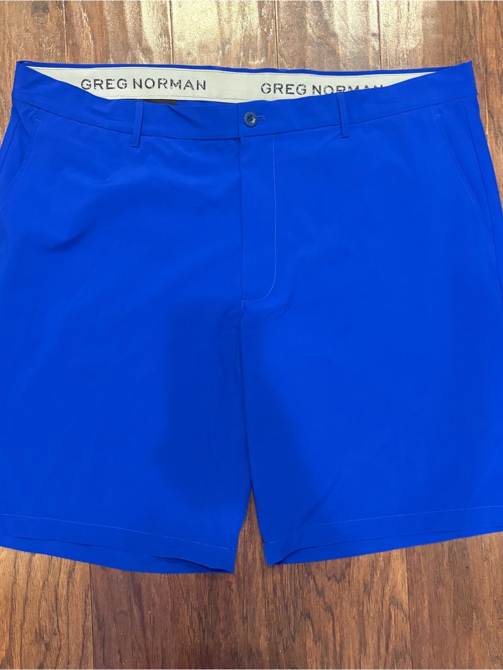 Attack Life by Greg Norman Men's Electric Blue Flat Front Performance Shorts